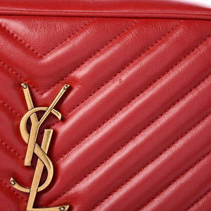 Saint Laurent Calfskin Matelasse Monogram Lou Camera Bag Rouge Eros 10 of 11