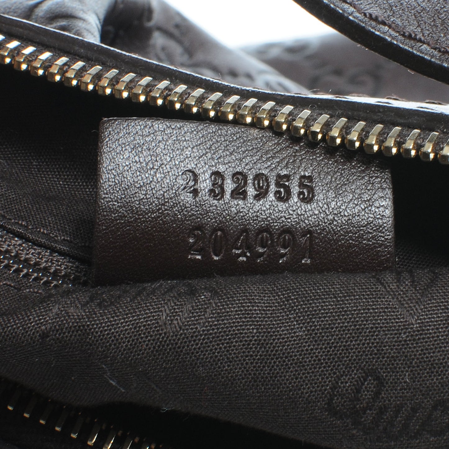 Guccissima Medium Sukey Hobo Dark Brown