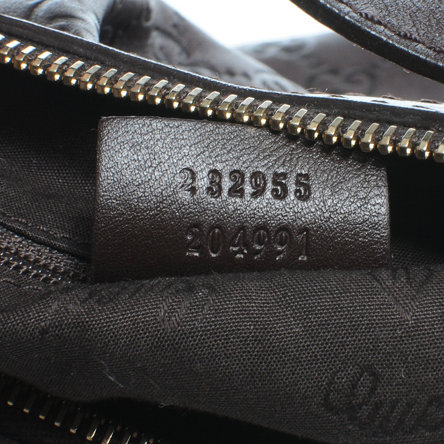 Gucci Guccissima Medium Sukey Hobo Dark Brown 7 of 7
