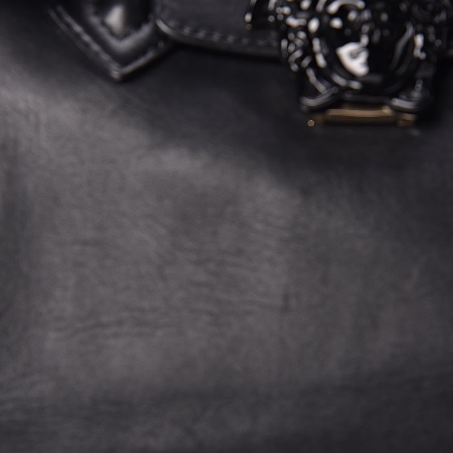 Versace Calfskin Large Palazzo Empire Bag Black 36 of 40