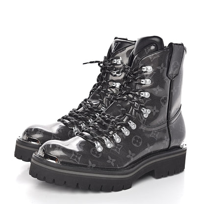 Louis Vuitton Monogram Eclipse Glaze Mens Outland Ankle Boots 8 3 of 8