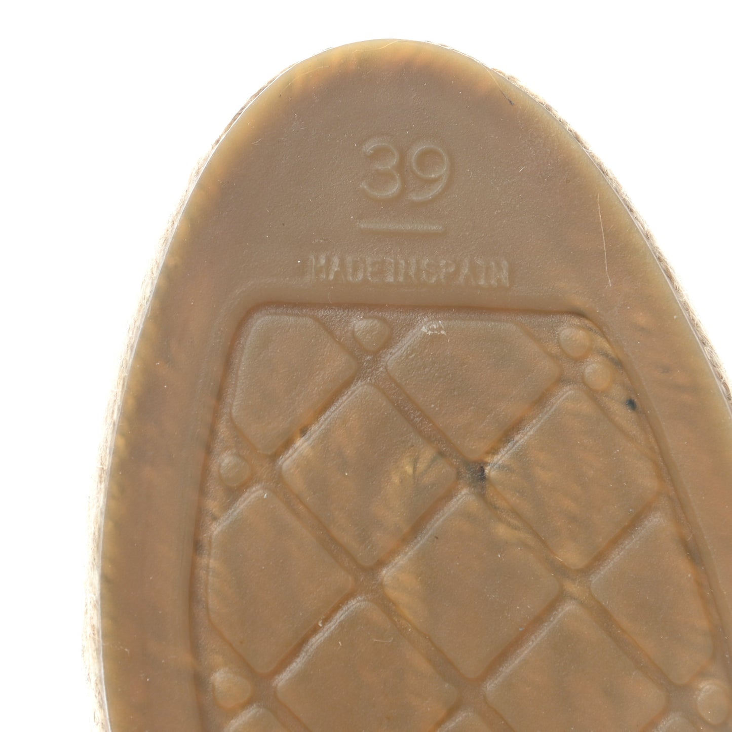 Lambskin CC Espadrilles 39 Nude