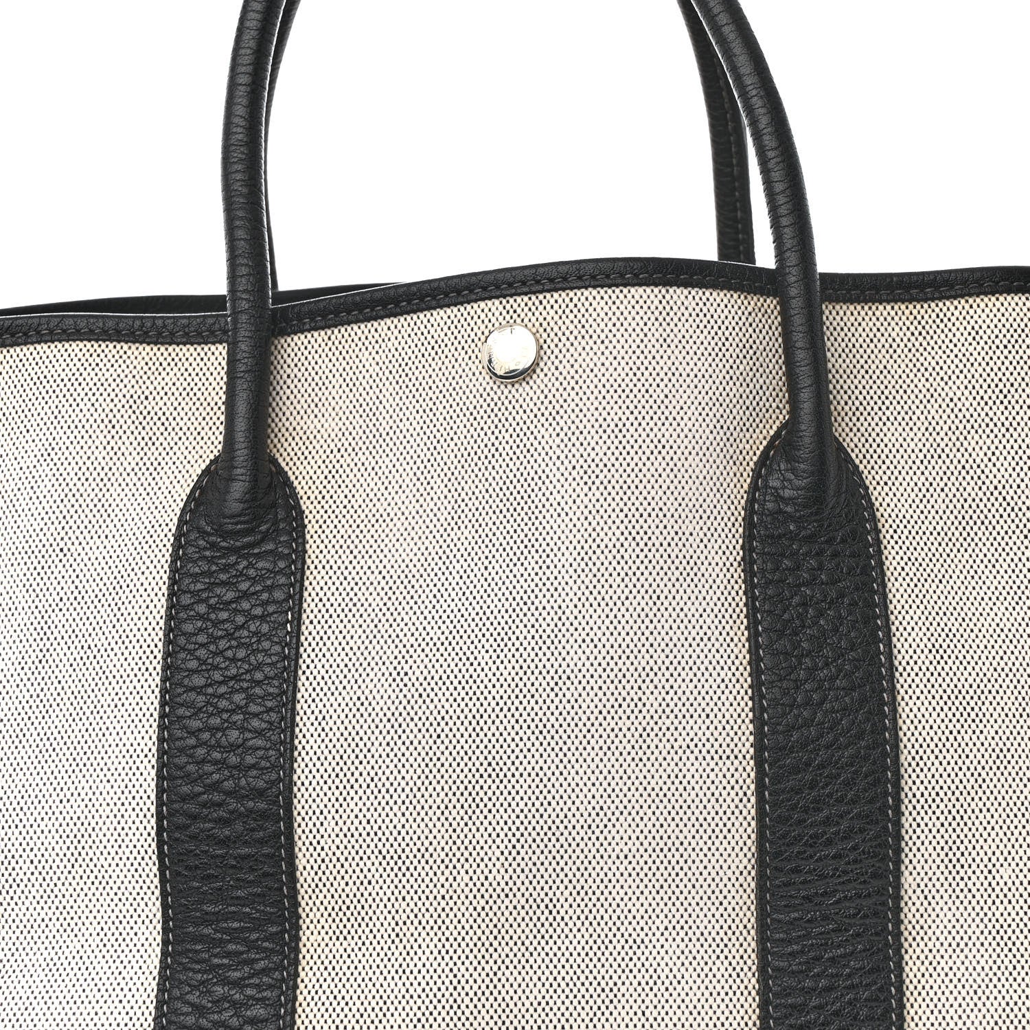 Hermes Toile Buffle Skipper Garden Party 36 MM Tote Black 7 of 15