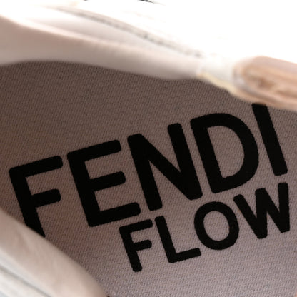 Fendi Vitello Womens Fendi Flow Low Top Sneakers 35 Ultra White 9 of 15
