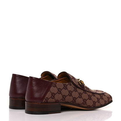 Gucci GG Monogram Granada Kid Mens Horsebit Loafers 9 Sahara Rubino Bright Bordeaux 4 of 10