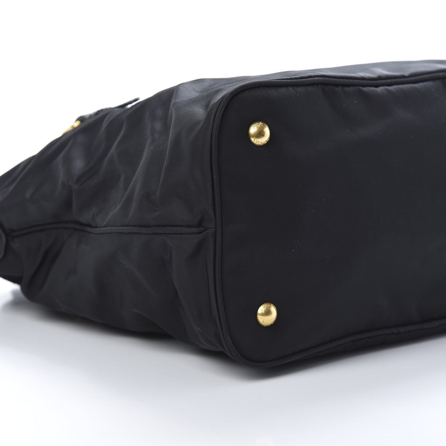 Tessuto Nylon Soft Calfskin Tote Black