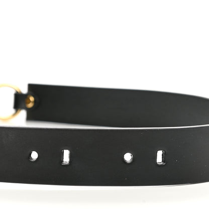 Versace X FENDI Calfskin Fendace Logo Belt 80 32 Black 5 of 6