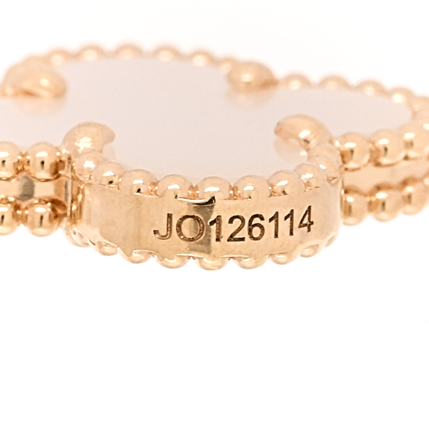 18K Yellow Gold Mother of Pearl 5 Motifs Vintage Alhambra Bracelet