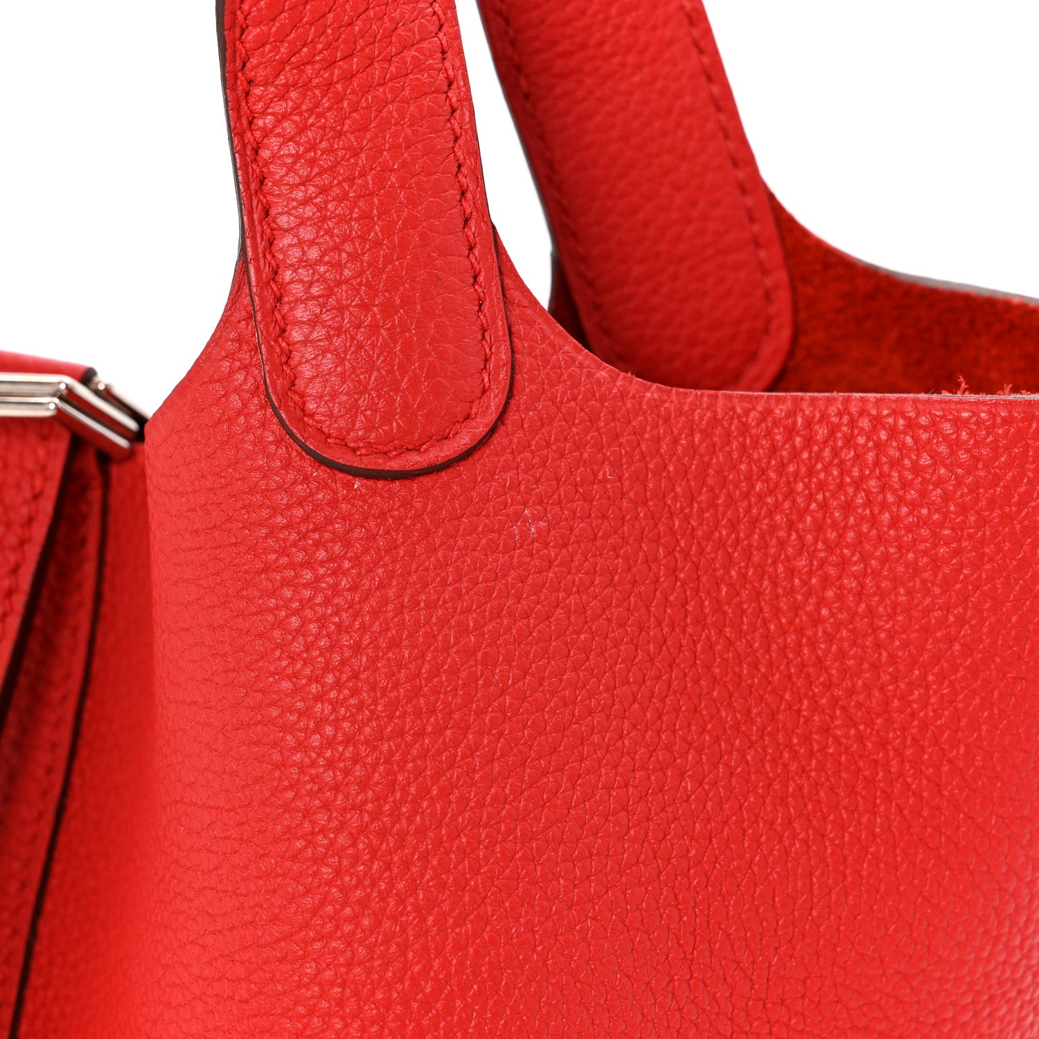 Hermes Taurillon Clemence Picotin Lock 18 PM Rouge Tomate 12 of 14