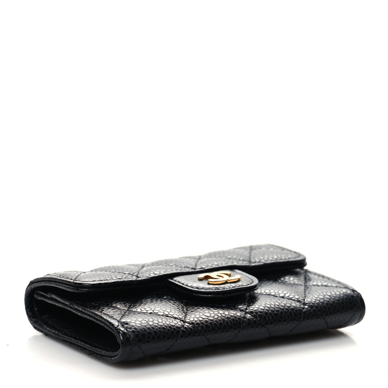 Chanel Caviar Quilted Flap Card Holder Black 4 of 9