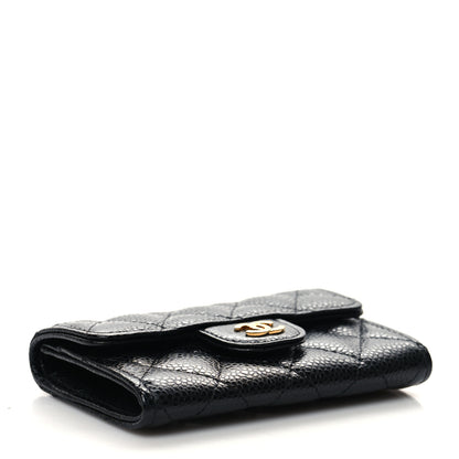 Chanel Caviar Quilted Flap Card Holder Black 4 of 9