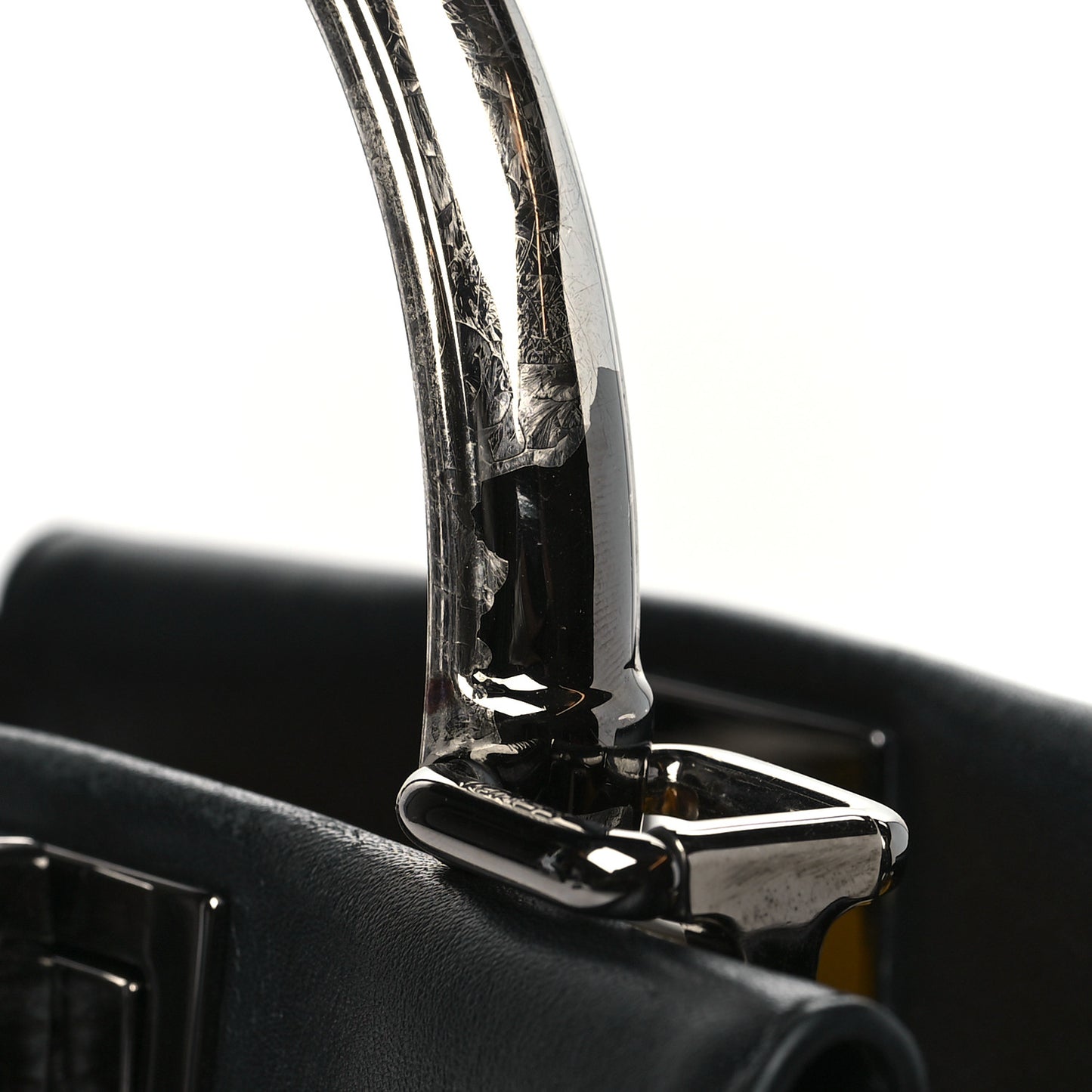 Nappa FF Mini Peekaboo Iconic Satchel Black Sunflower