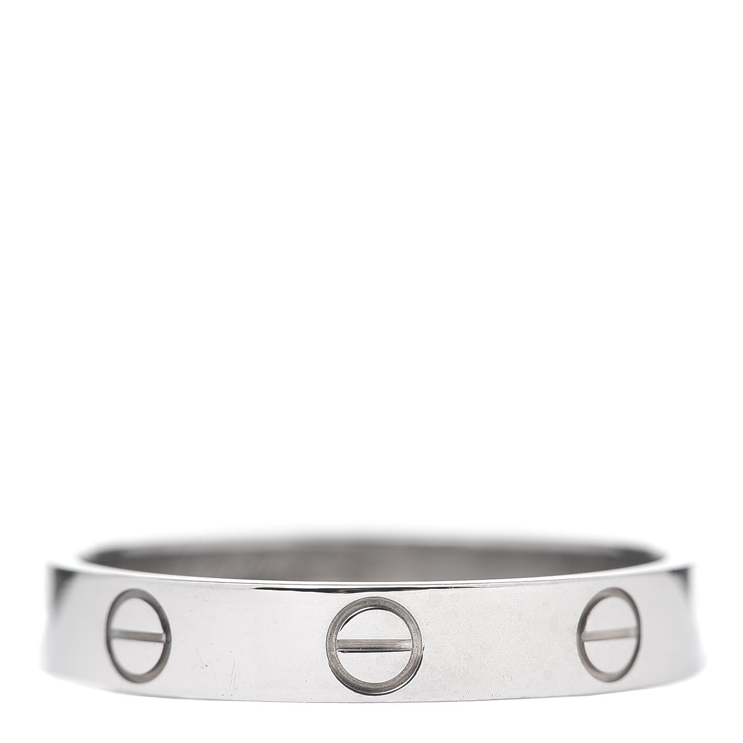 Cartier 18K White Gold LOVE Wedding Band Ring 57 8 1 of 4
