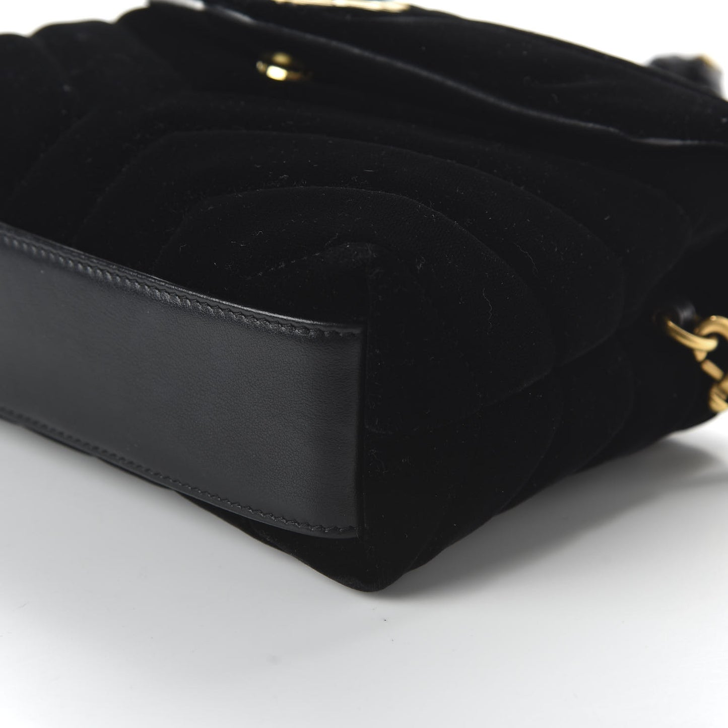Velvet Y Quilted Monogram Toy Loulou Chain Satchel French Black