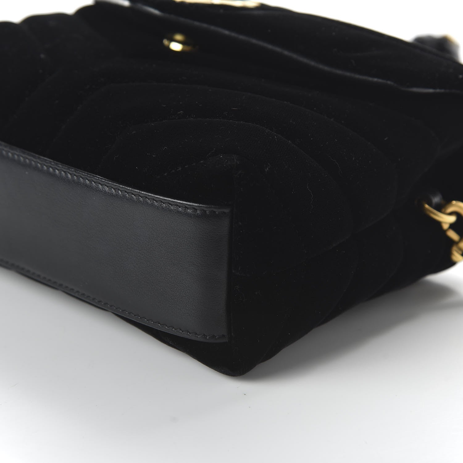Saint Laurent Velvet Y Quilted Monogram Toy Loulou Chain Satchel French Black 7 of 11