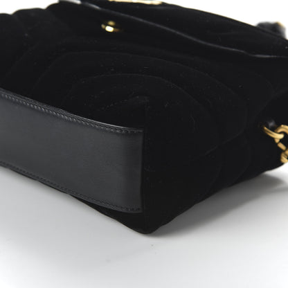 Saint Laurent Velvet Y Quilted Monogram Toy Loulou Chain Satchel French Black 7 of 11