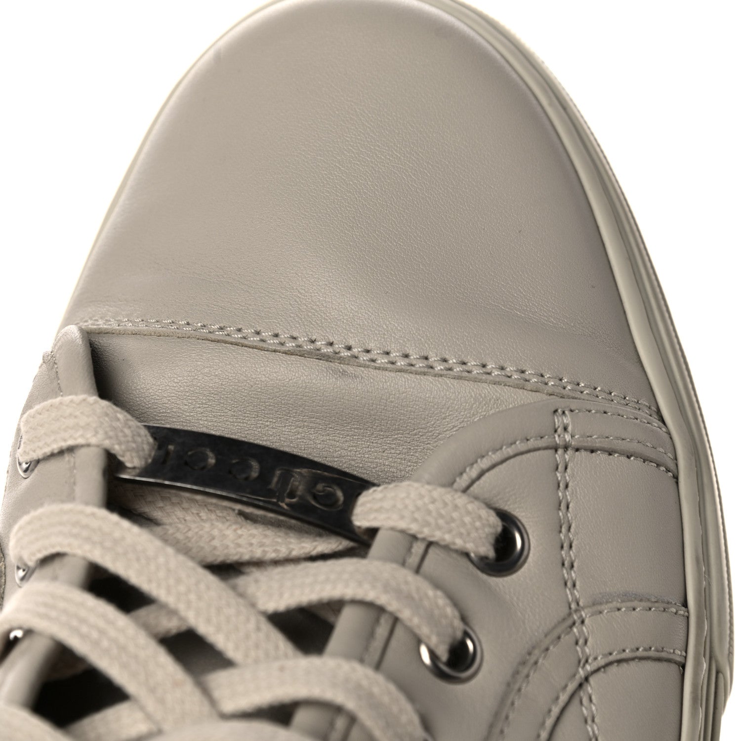 Gucci Calfskin Mens High Top Sneakers 8 Mystic White 17 of 18