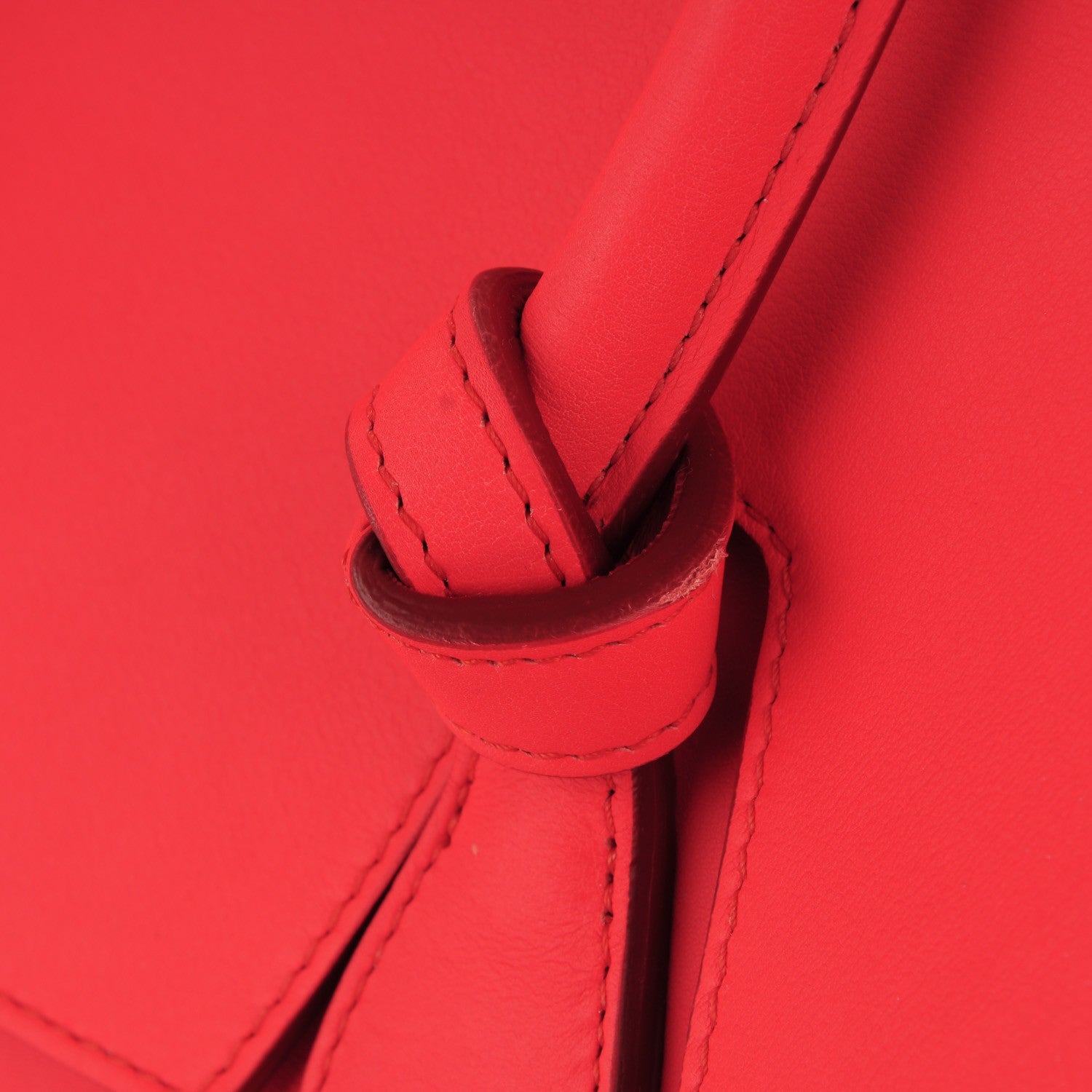 Celine Smooth Calfskin Mini Tie Knot Tote Alizarin 9 of 9