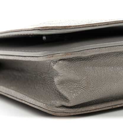 Chanel Caviar Quilted Boy Wallet On Chain WOC Grey 10 of 17