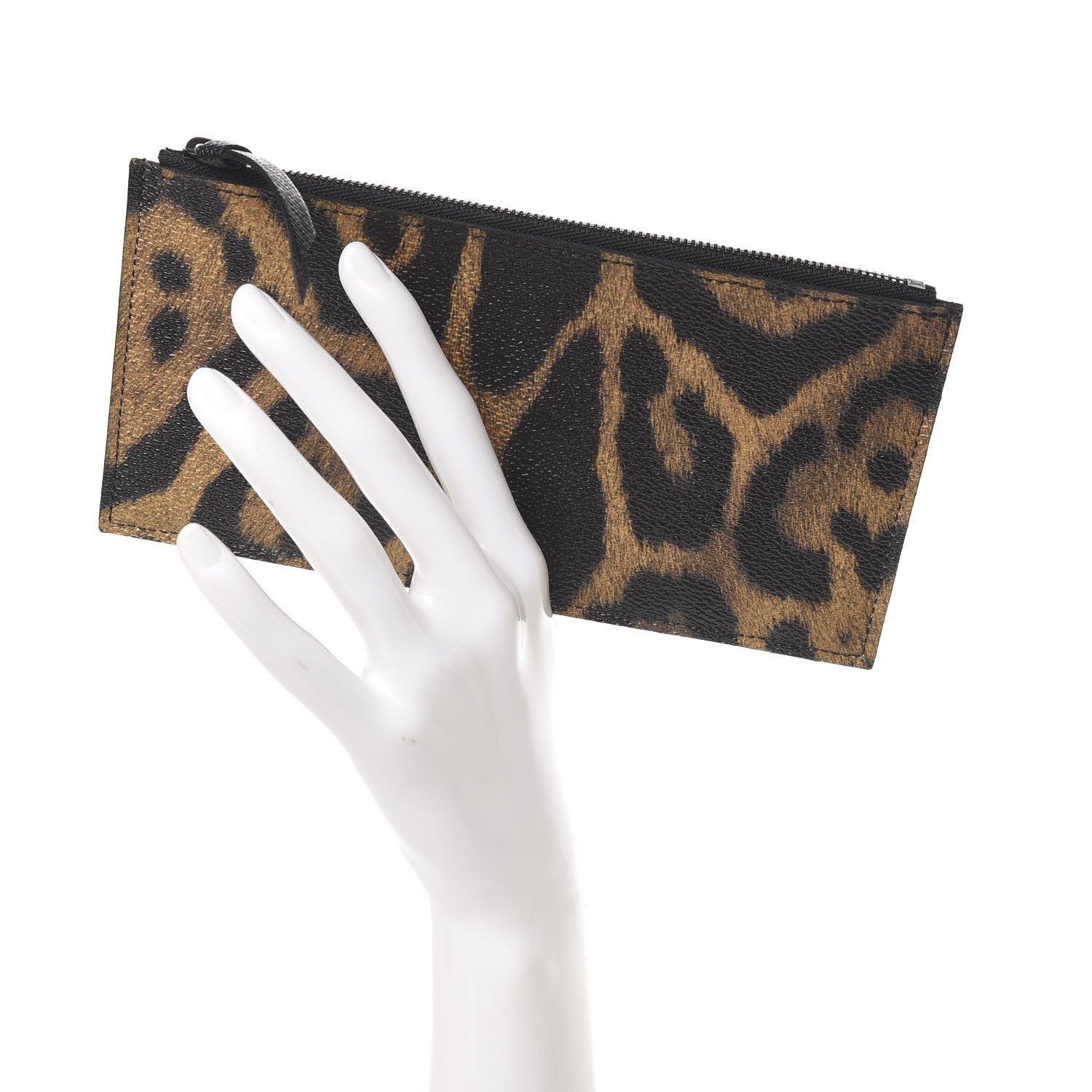 Louis Vuitton Animal Print Felicie Chain Wallet Zippered Insert 2 of 6
