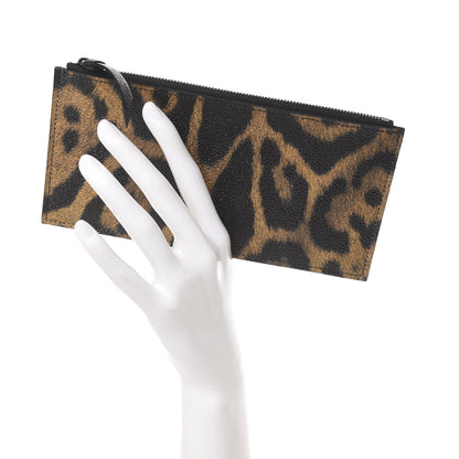Louis Vuitton Animal Print Felicie Chain Wallet Zippered Insert 2 of 6