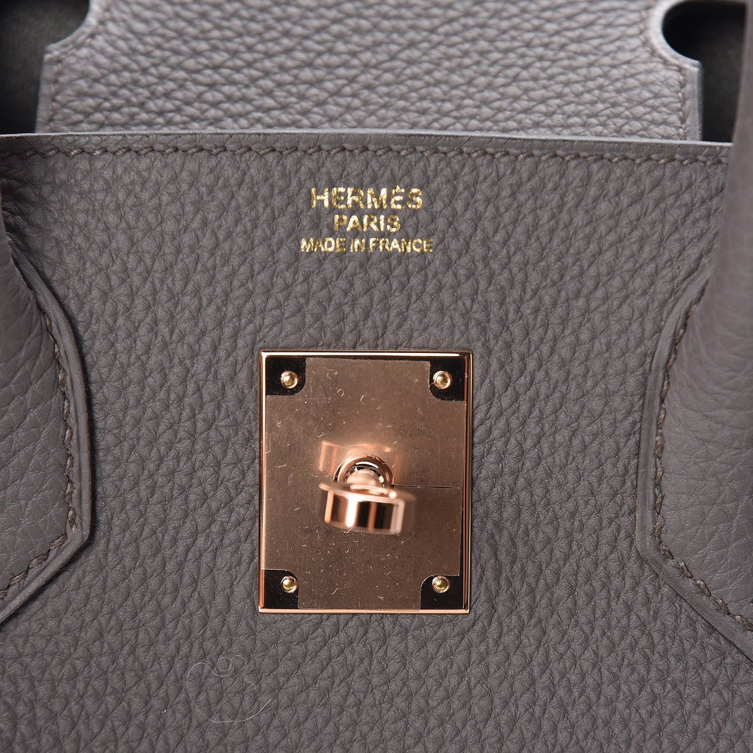 Hermes Togo Birkin 30 Etain 28 of 33