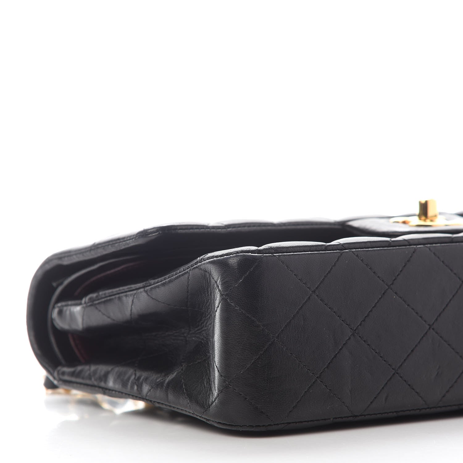 Chanel Lambskin Quilted Medium Double Flap Black 4 of 13