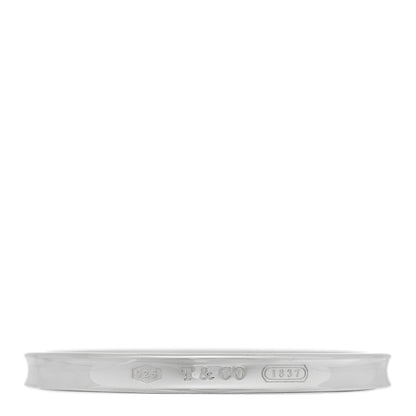 Tiffany Sterling Silver Narrow 1837 Bangle Bracelet 1 of 3