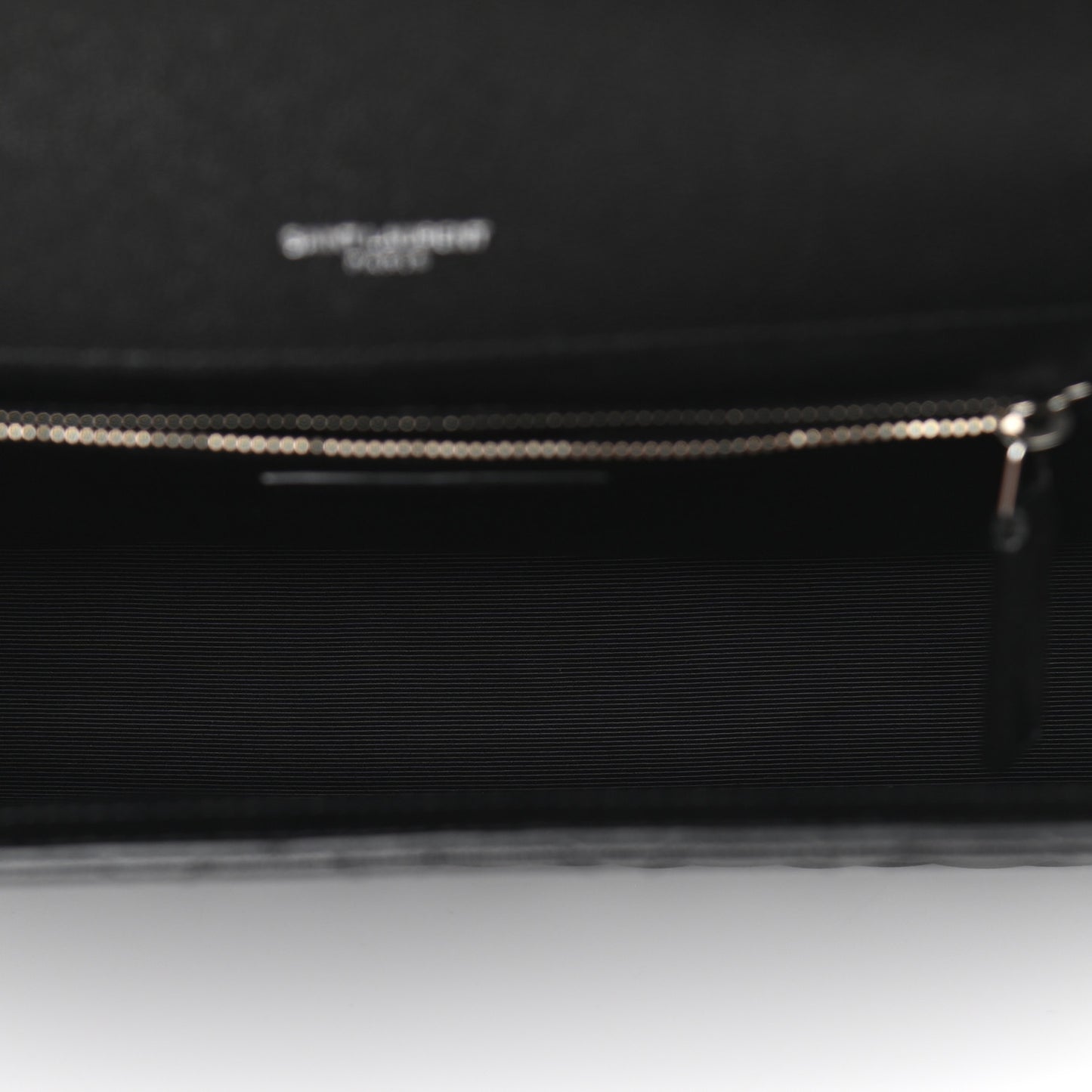 Grain De Poudre Textured Mixed Matelasse Large Triquilt Monogram Satchel Black