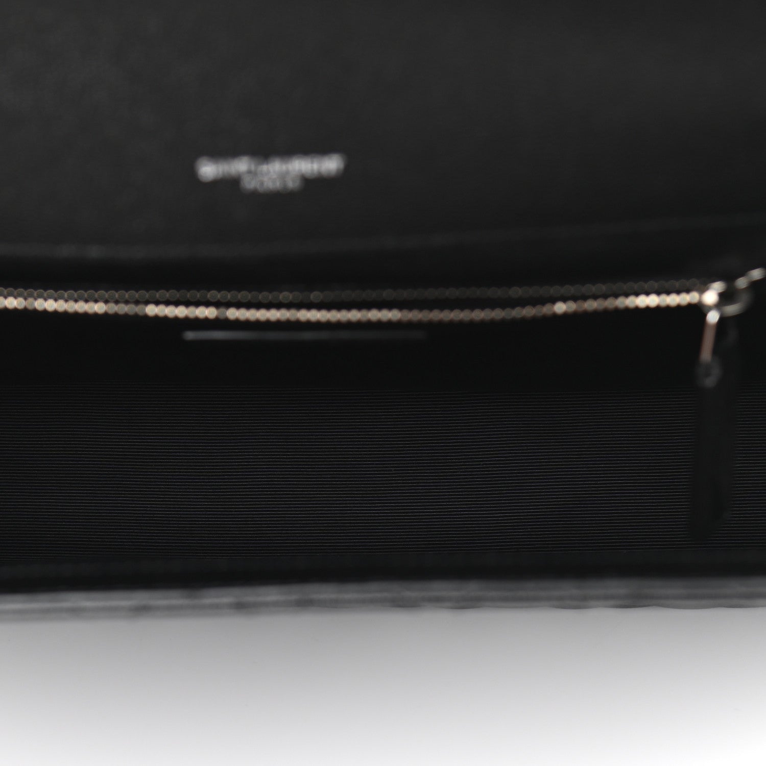 Saint Laurent Grain De Poudre Textured Mixed Matelasse Large Triquilt Monogram Satchel Black 5 of 10