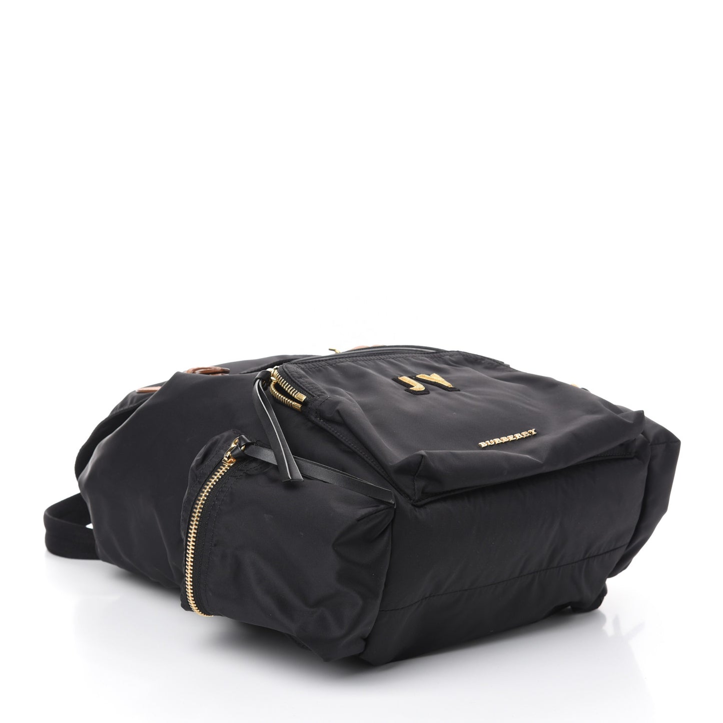 Nylon Medium Rucksack Backpack Black