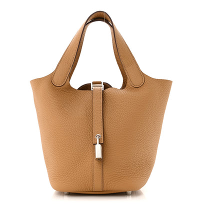 Hermes Taurillon Clemence Picotin Lock 18 PM Biscuit 1 of 11