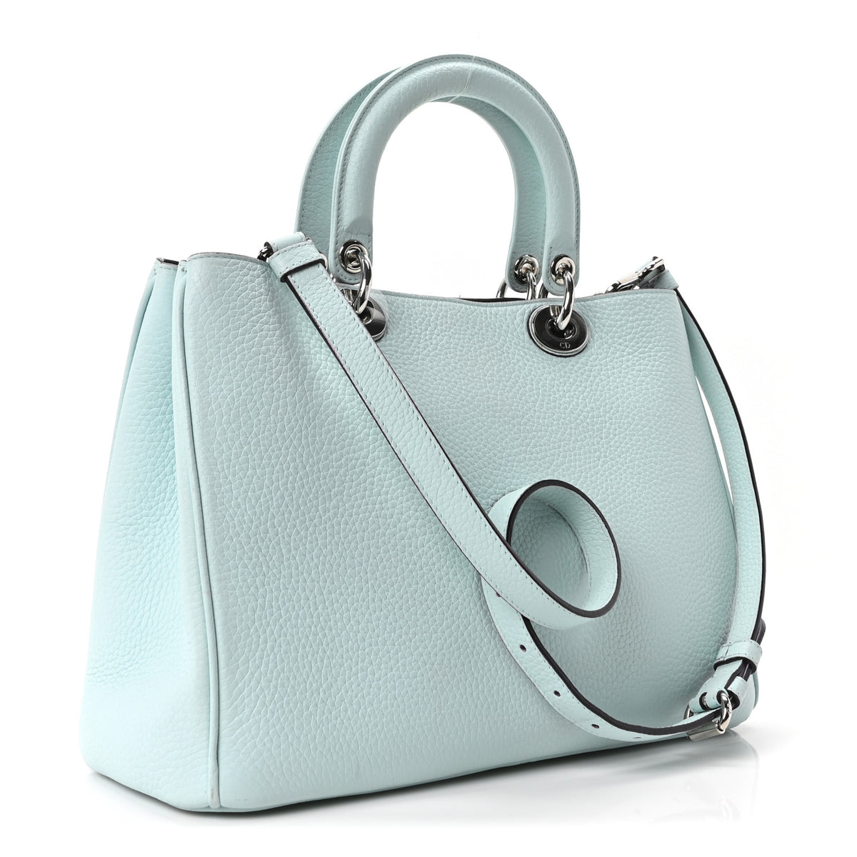 Bullcalf Medium Diorissimo Tote Light Blue