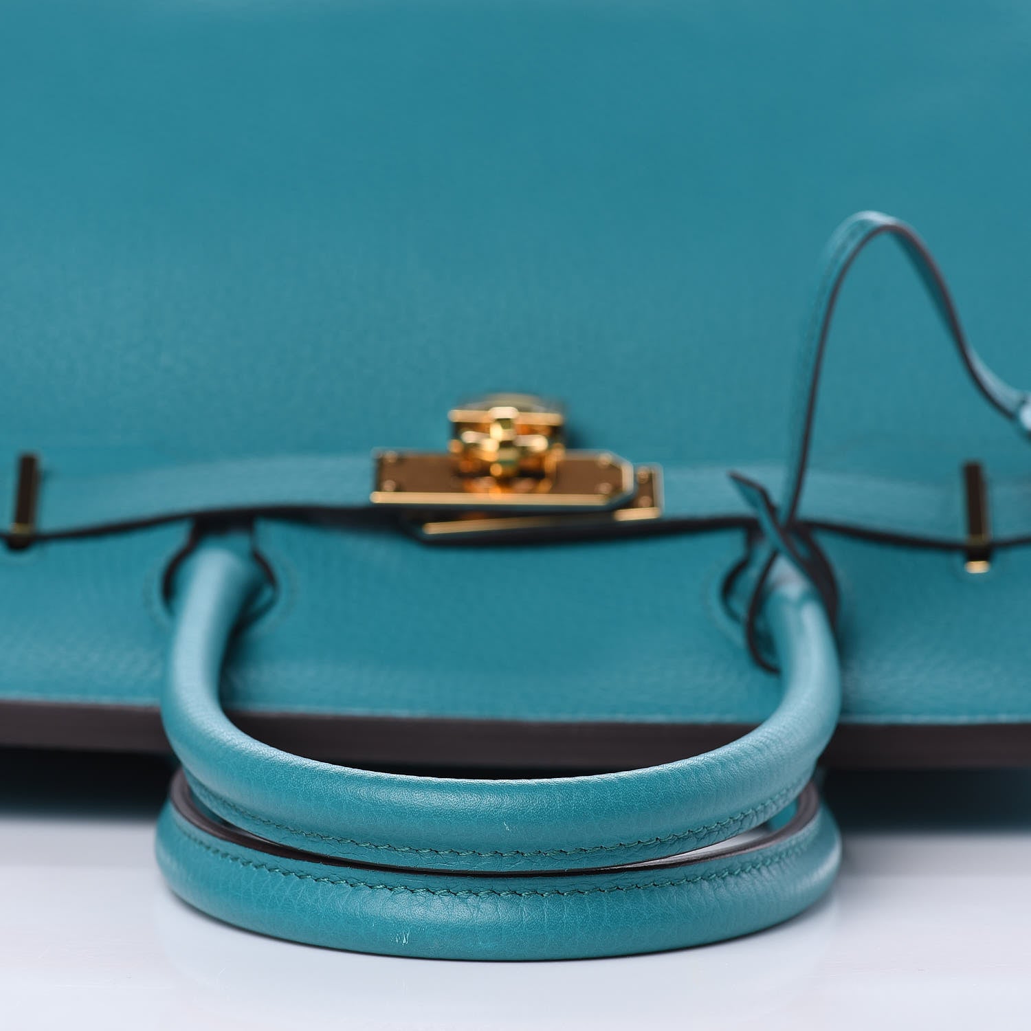 Hermes Taurillon Clemence Birkin 30 Bleu Paon 29 of 31