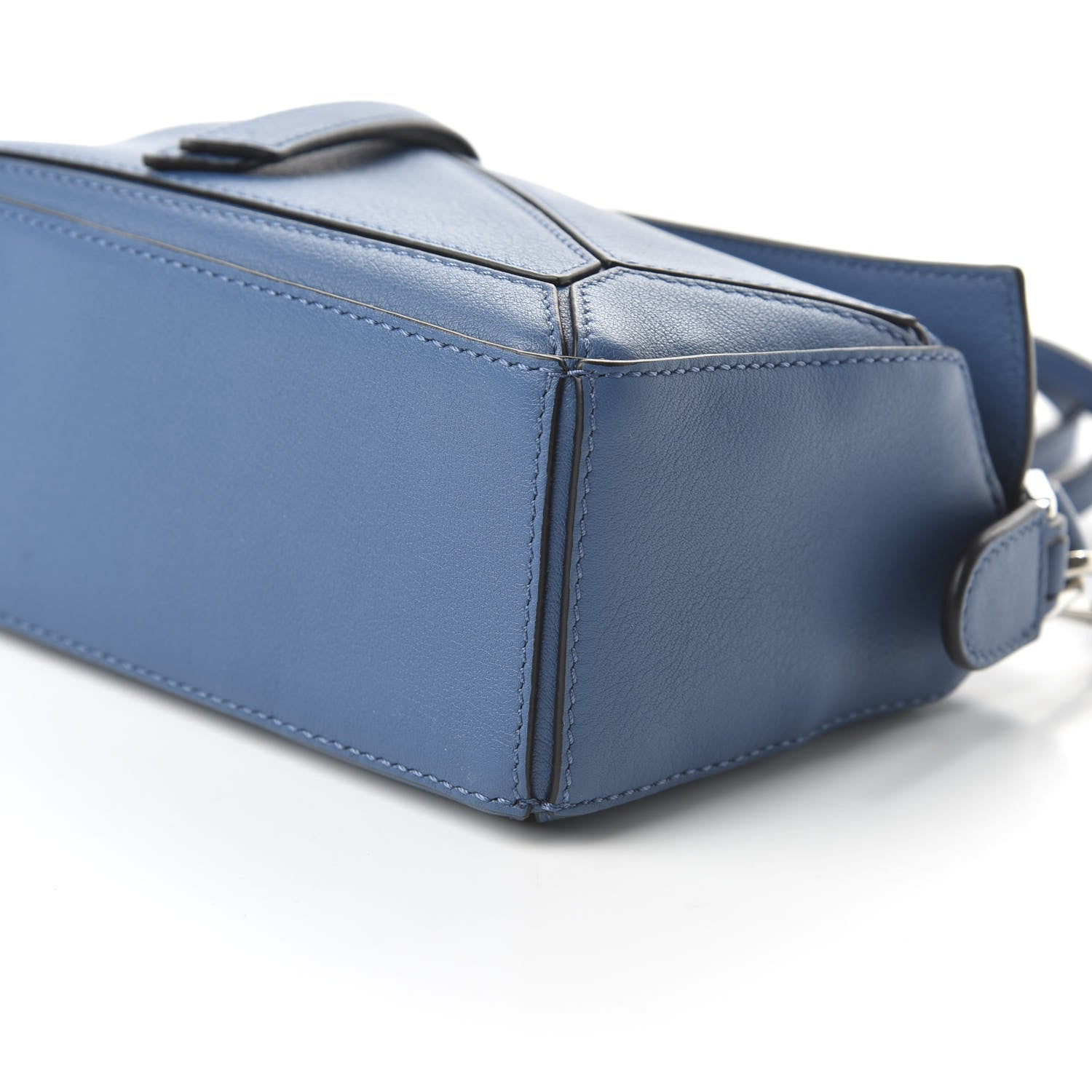 Loewe Calfskin Mini Puzzle Bag Blue 8 of 10