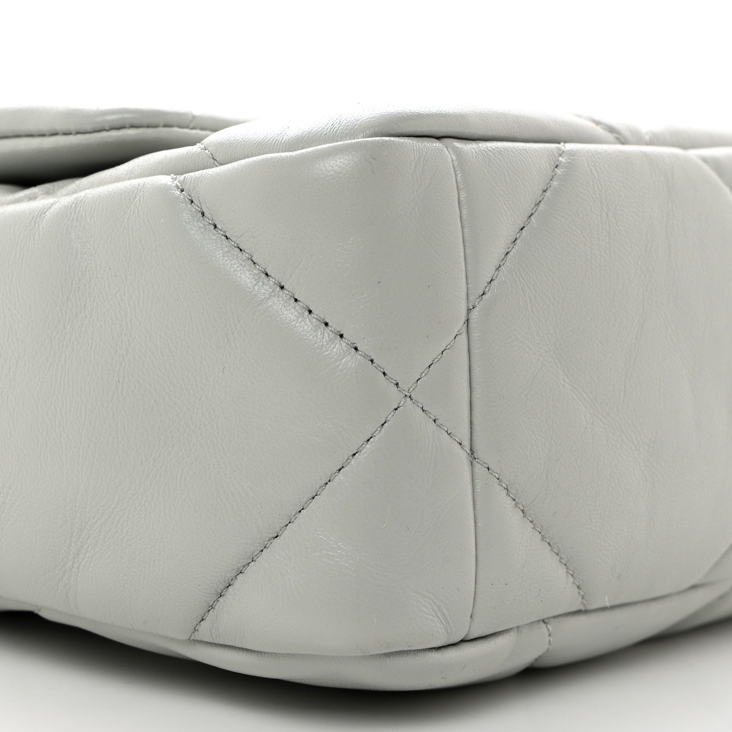 Chanel Lambskin Quilted Medium Chanel 19 Flap Light Blue 9 of 10