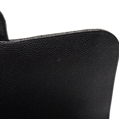 Chanel Caviar Quilted Jumbo Single Flap Black 8 of 9