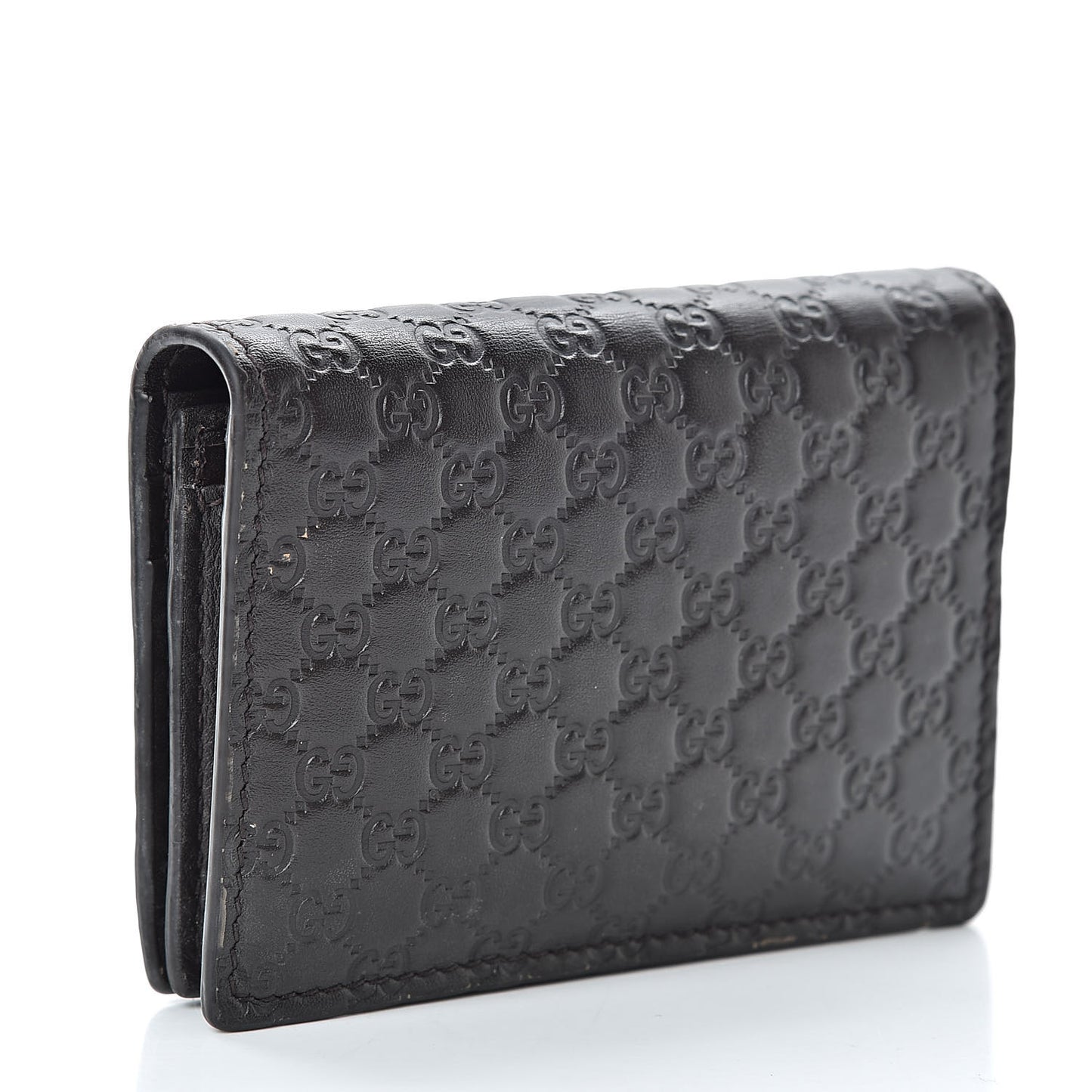 Microguccissima Card Case Wallet Black