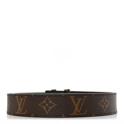 Louis Vuitton Calfskin Monogram 30mm LV Initiales Reversible Belt 80 32 Black 2 of 6