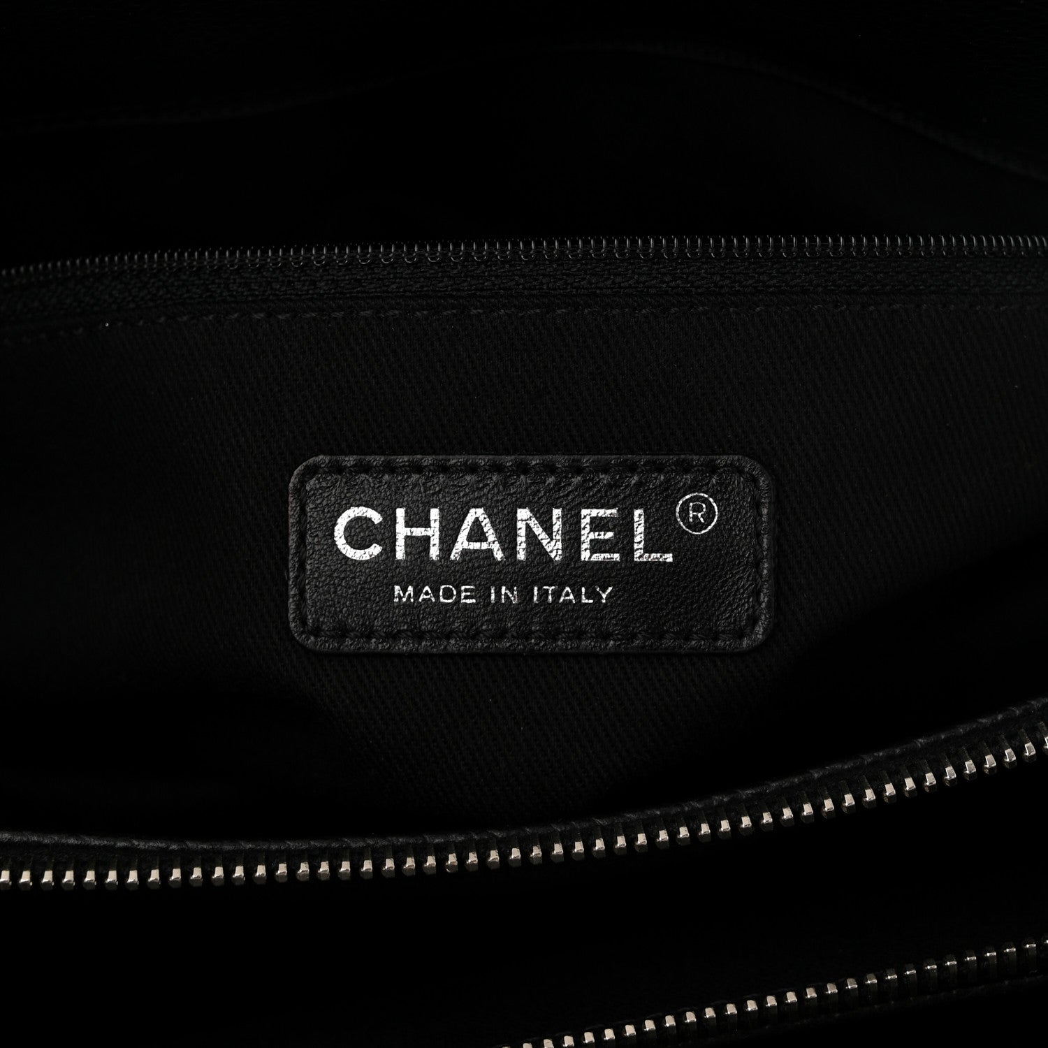 Chanel Caviar Quilted CC Timeless Soft Tote Black 6 of 10
