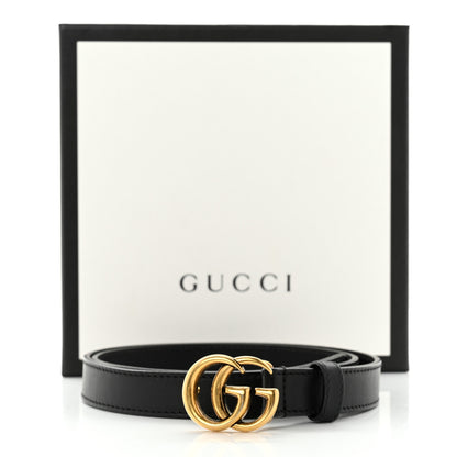 Gucci Calfskin Double G 20mm Belt 75 30 Black 6 of 6