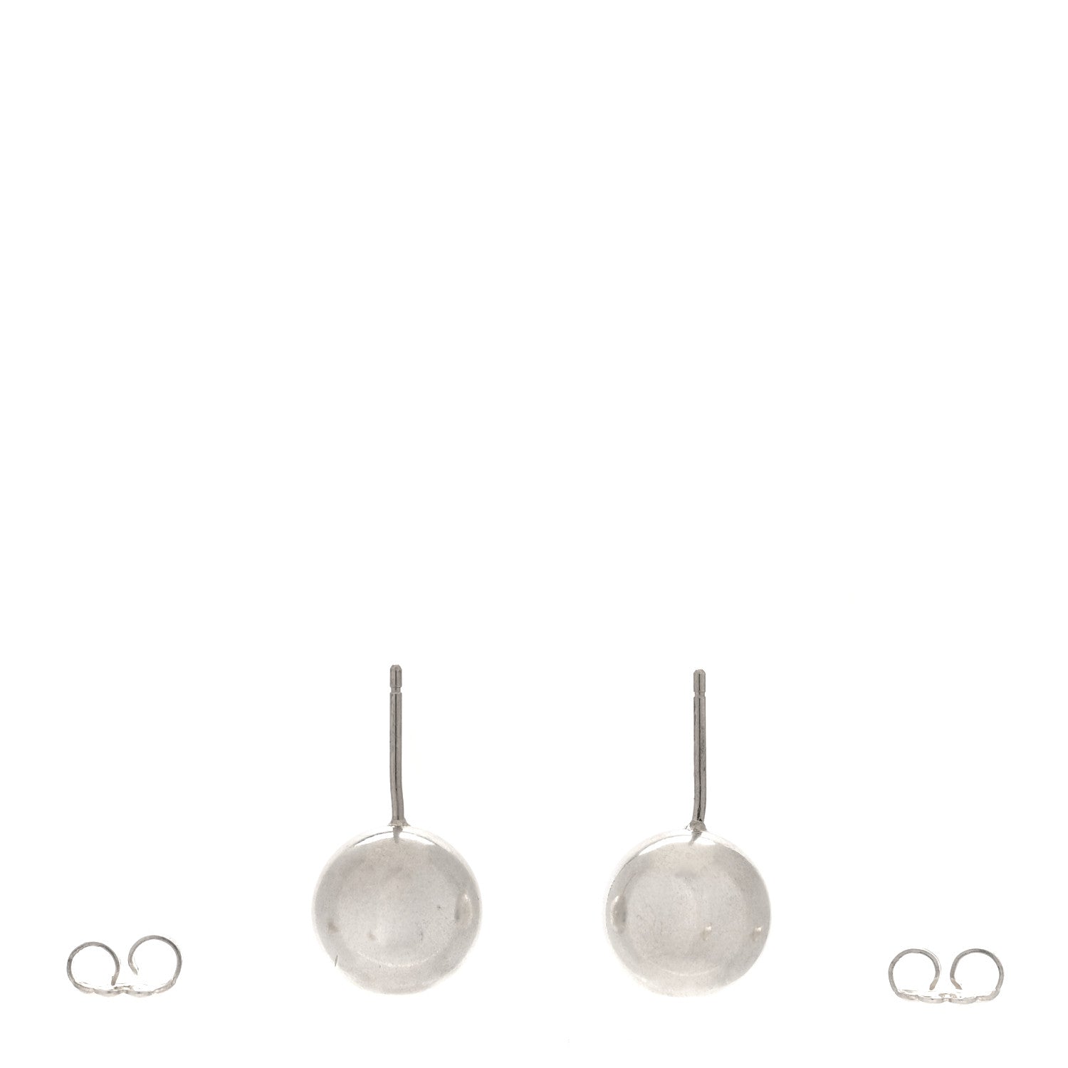 Tiffany Sterling Silver 10mm HardWear Ball Earrings 3 of 8