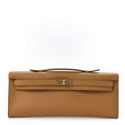 Hermes Swift Kelly Cut Clutch Pochette Sesame 1 of 10