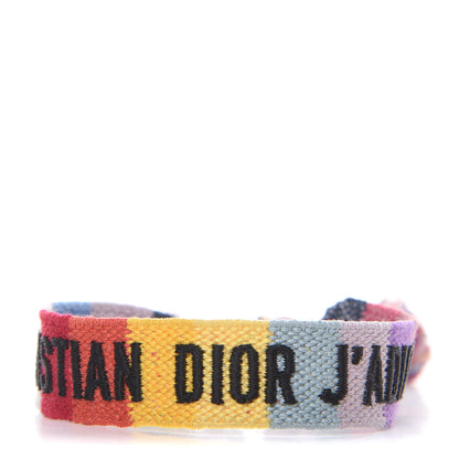 Christian Dior Woven Cotton J'Adior Friendship Bracelet 1 of 4