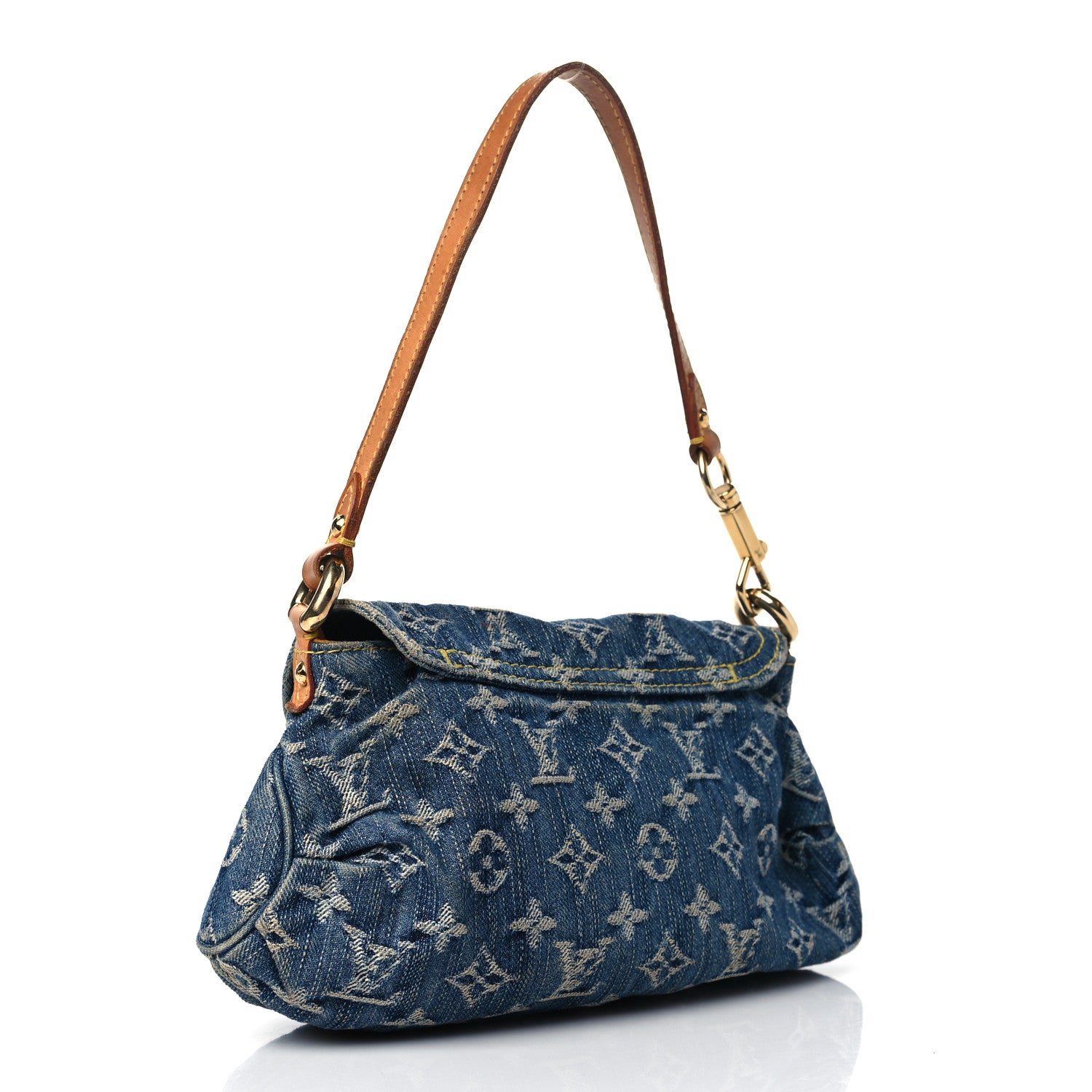 Louis Vuitton Monogram Denim Mini Pleaty Blue 3 of 8