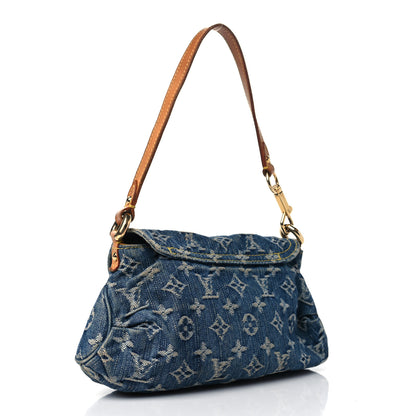 Louis Vuitton Monogram Denim Mini Pleaty Blue 3 of 8