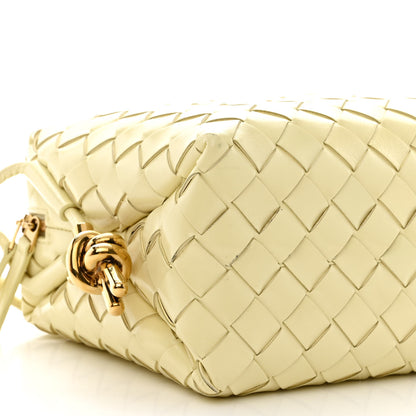 Bottega Veneta Nappa Intrecciato Metallic Knot Small Loop Crossbody Bag Ice Cream 8 of 9