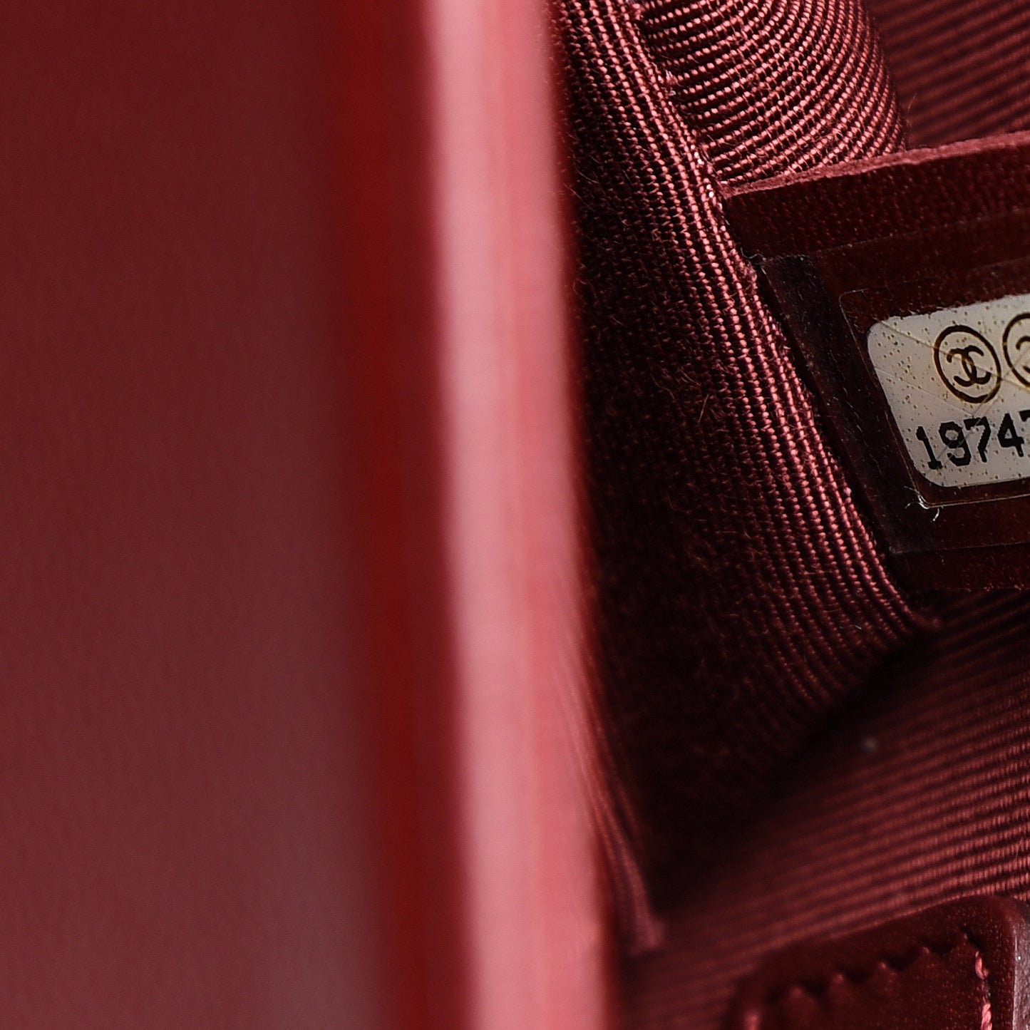 Lambskin Quilted New Medium Boy Flap Dark Red