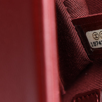 Chanel Lambskin Quilted New Medium Boy Flap Dark Red 7 of 15