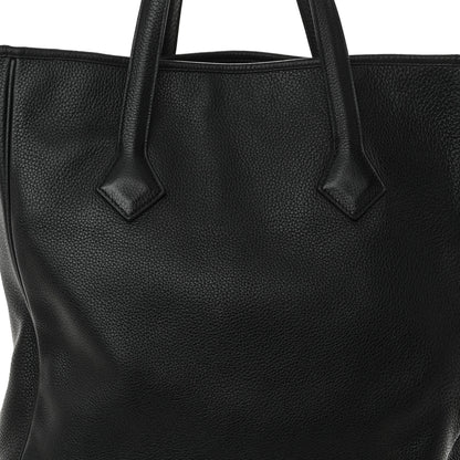 Hermes Taurillon Clemence Victoria II Cabas 35 Black 8 of 15